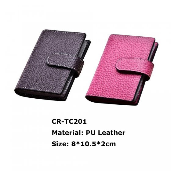 CR-TC201 PU Cover Business Credit Id Card Case Name Card Holder Bag