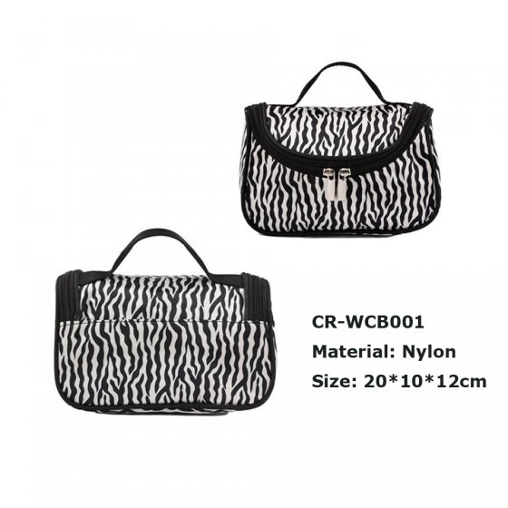 CR-WCB001 Nylon Travel Multifunction Cosmetic Bag Makeup Case Pouch