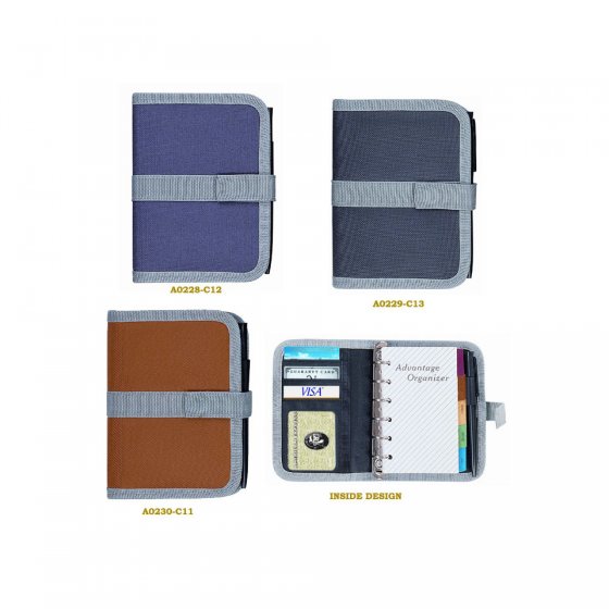 CR-A0228 Nylon Cover A5 Size Advantage Organizer Personal Planner