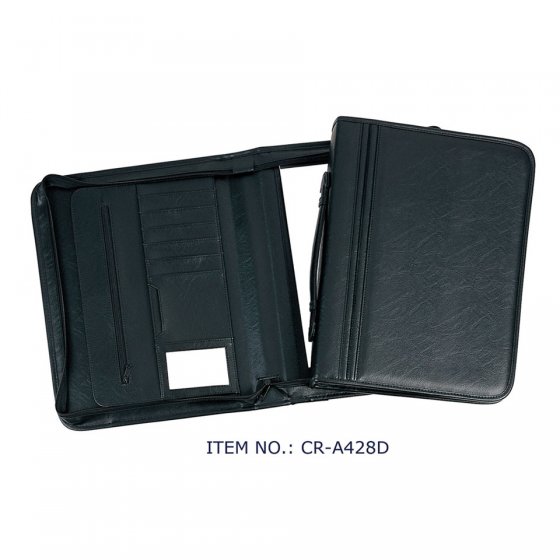 CR-A428D Professional Portfolio Padfolio Organizer File Divider with Briefcase Handle