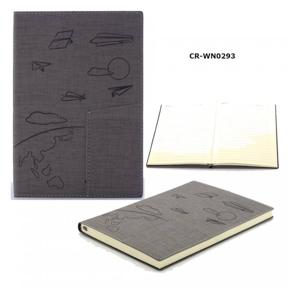 CR-WN0293 PU Leather Notebook for Diary Travel journal and Note