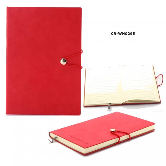 CR-WN0295 PU Leather Journal Password Personalization Diary Lined Notebook