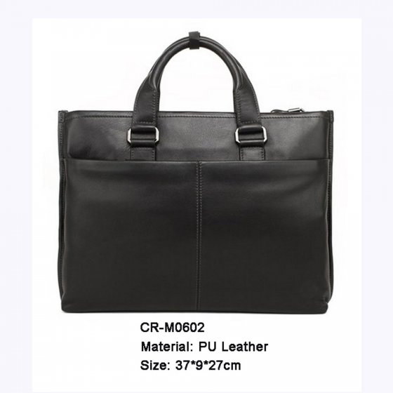 CR-M0602 Sling Bag Men Leather Portfolio Briefcase Bag Laptop Bag