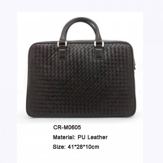 CR-M0605 Handbag Portable style Men Gender PU Leather Business Bag Laptop Case