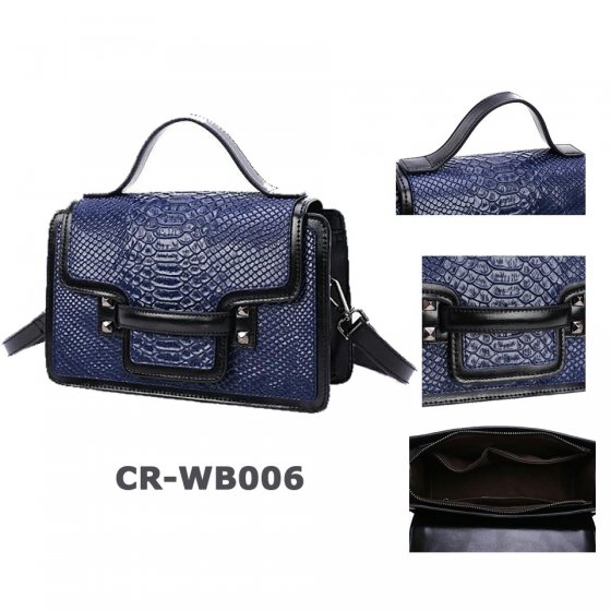 CR-WB006 Popular Ladies Crocodile Leather Vanity Bag Handbags 2016 Women's Messenger Bag