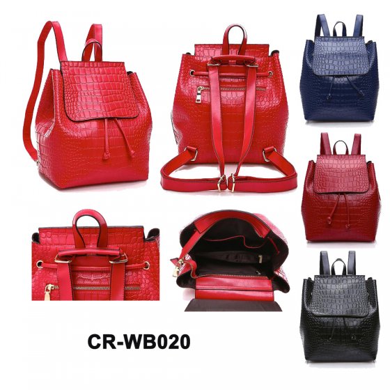 CR-WB020 Latest Designer Fashion Bag Handbags Backpack Leather Bag Women