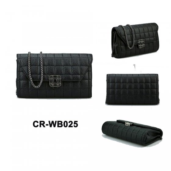 CR-WB025 Ladies Purse Wallet Bag Dual Purpose Crossbody Messengers or Clutch Evening Bag