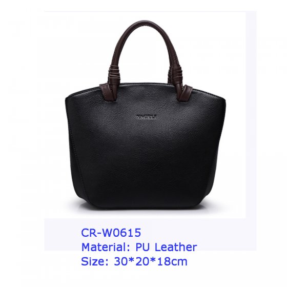 CR-W0615 Women Leather Tote Bag Lady Fashion Handbag Casual Bag 2016