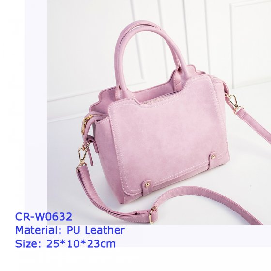 CR-W0632 Newest Design Women Satchel Bag Fashion Leather Handbag Wholesale for Ladies