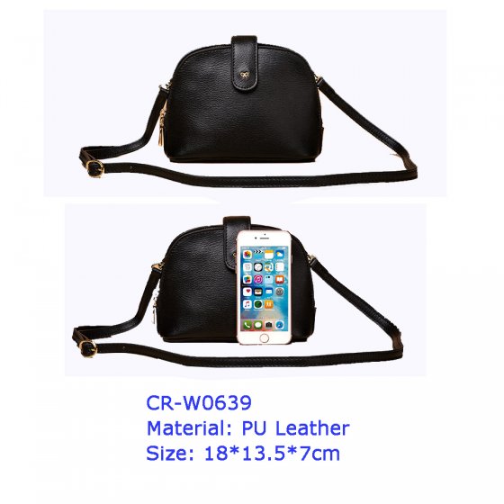 CR-W0639 New Design PU leather Ladies' Crossbody Bag Saddle Bag